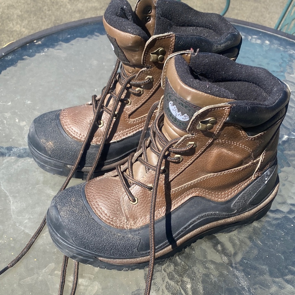 Women’s Brown and Black Waterproof Work Boots